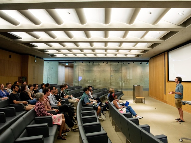 students in a lecture theatre