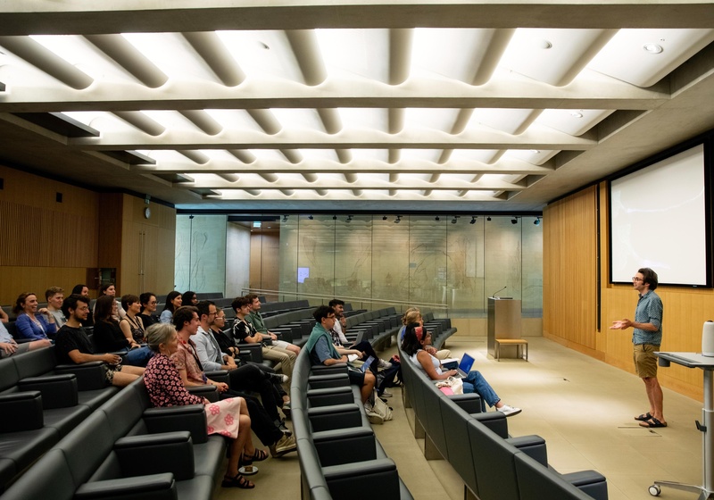 students in a lecture theatre