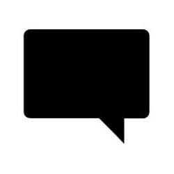Speech icon - empty